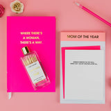 Chez Gagné - Where There's A Woman There's A Way - Daily Journal - Bright Hardcover by Chez Gagné at Confetti Gift and Party Tuscaloosa Alabama