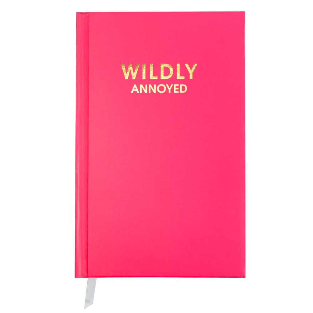 Chez Gagné - Wildly Annoyed - Hot Pink Hardcover Journal by Chez Gagné at Confetti Gift and Party