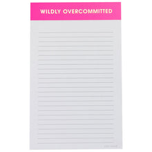  Chez Gagné - Wildly Overcommitted Lined Notepad - Bright Pink with Gold Foil by Chez Gagné at Confetti Gift and Party