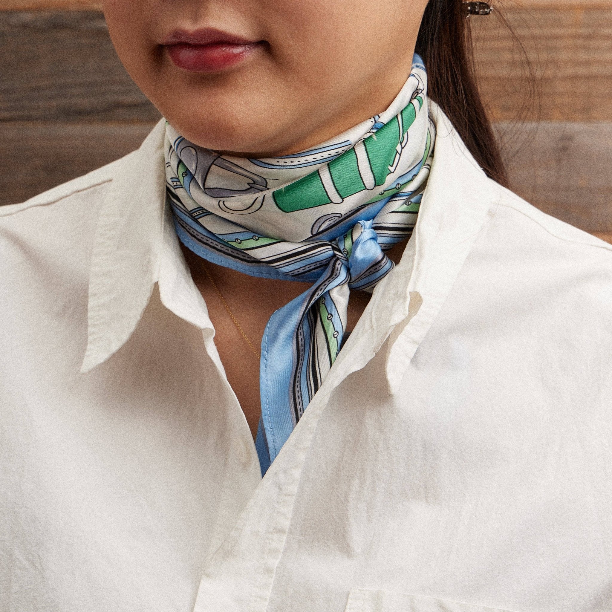 Chic Fashion - Inspired Square Silk Texture Scarf by Frem at Confetti Gift and Party Tuscaloosa Alabama