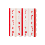 Christmas Peppermint Candy Large Scalloped Napkins by Bonjour Fête at Confetti Gift and Party Tuscaloosa Alabama