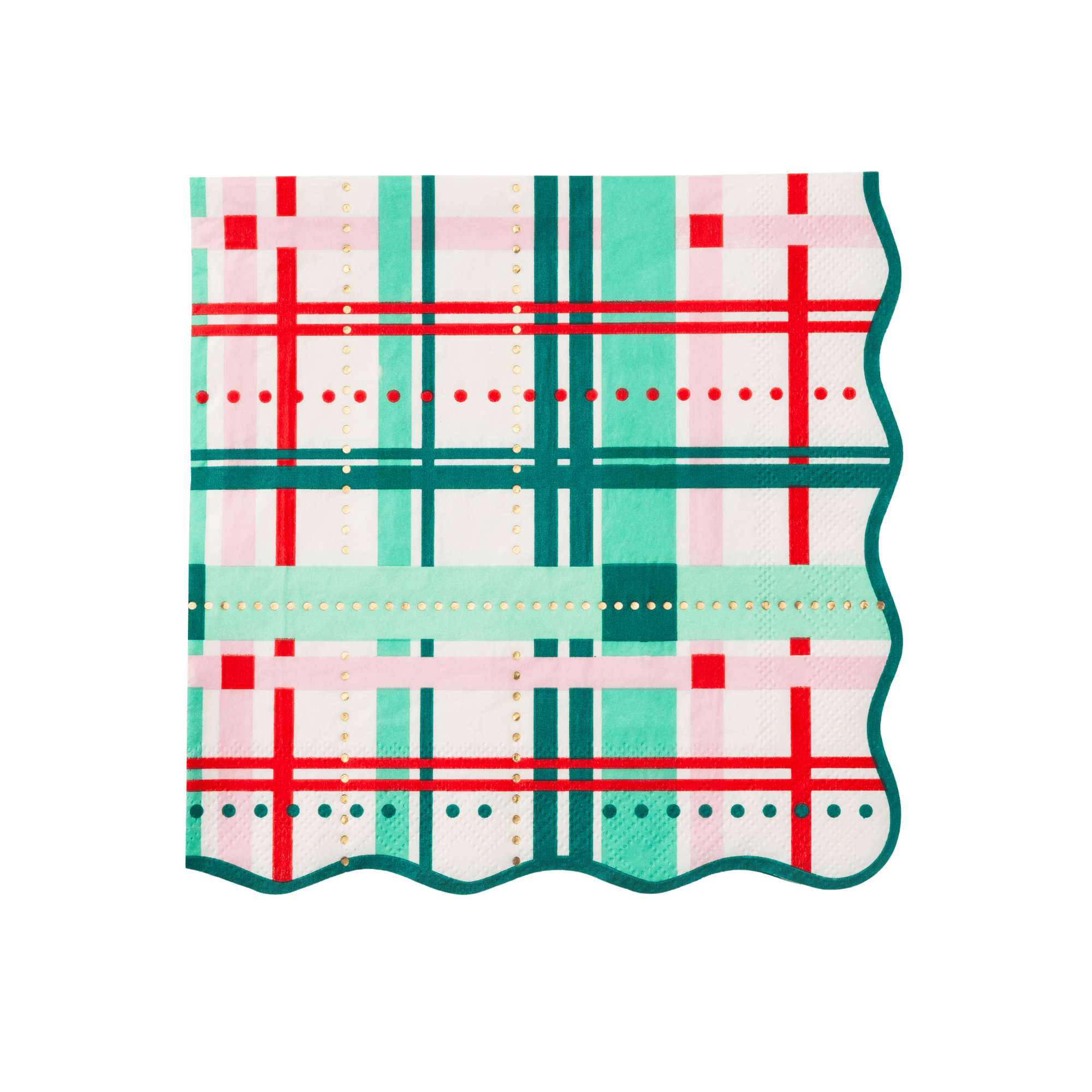 Christmas Plaid Large Napkins by Bonjour Fête at Confetti Gift and Party Tuscaloosa Alabama