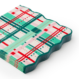 Christmas Plaid Large Napkins by Bonjour Fête at Confetti Gift and Party Tuscaloosa Alabama