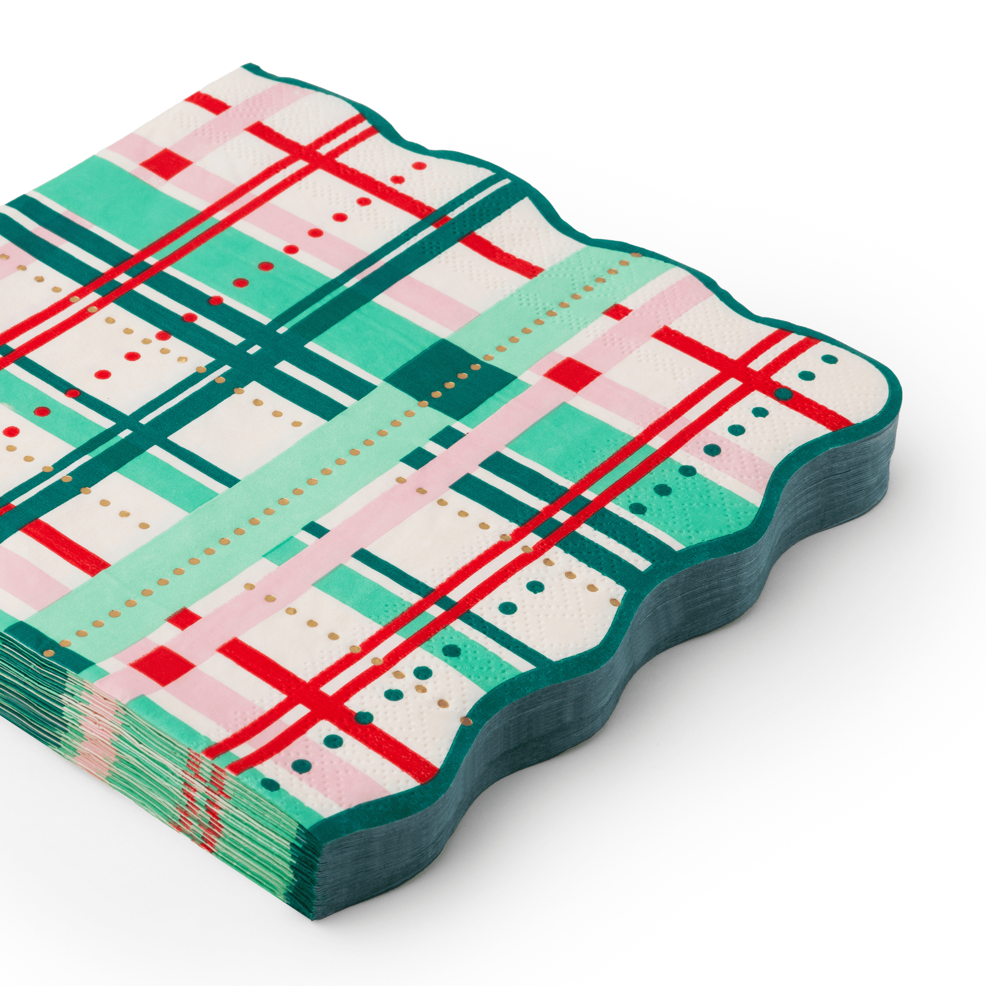 Christmas Plaid Large Napkins by Bonjour Fête at Confetti Gift and Party Tuscaloosa Alabama