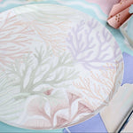 Coastal Coral Paper Dinner Plates by Gatherings by Curated Paperie at Confetti Gift and Party Tuscaloosa Alabama