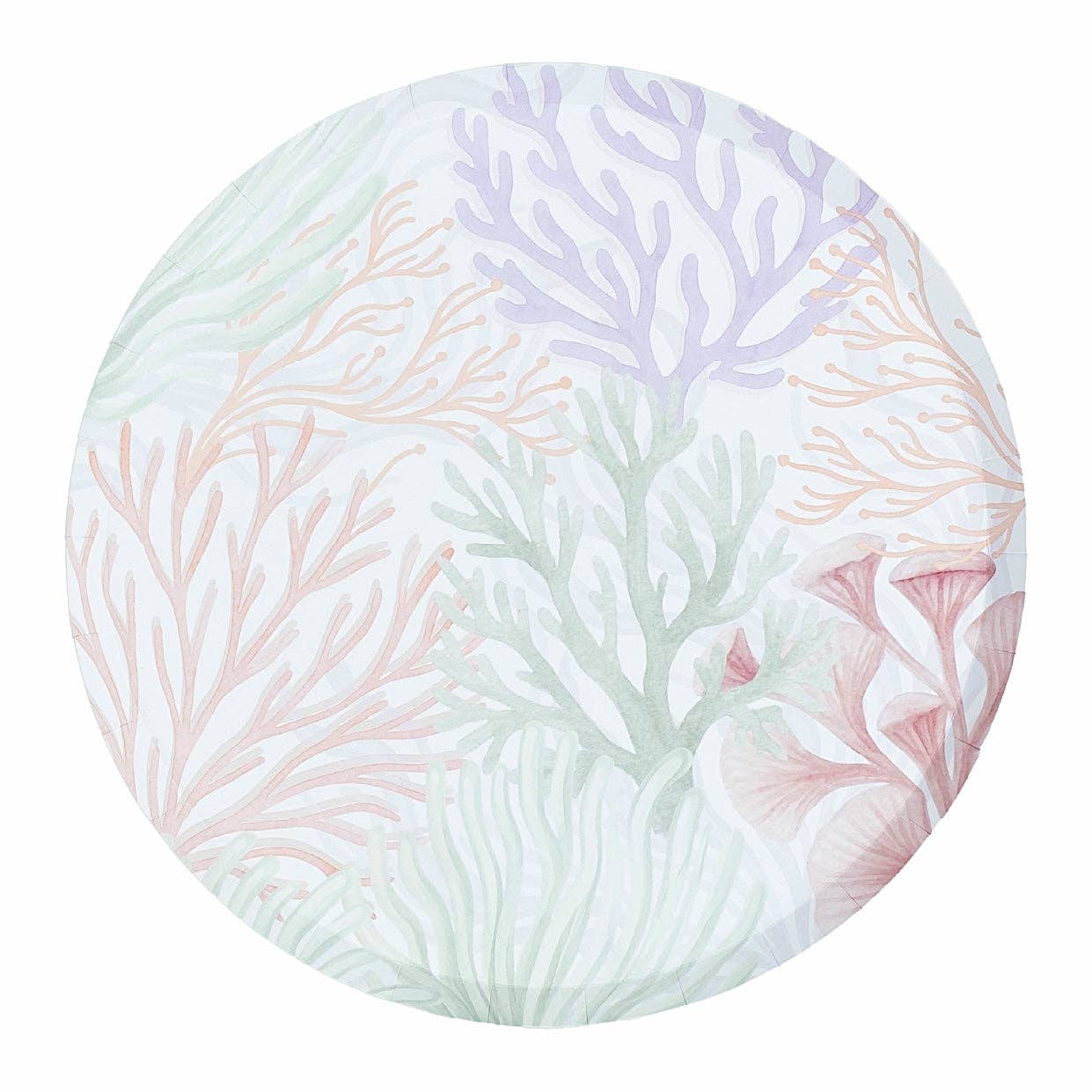 Coastal Coral Paper Dinner Plates by Gatherings by Curated Paperie at Confetti Gift and Party Tuscaloosa Alabama