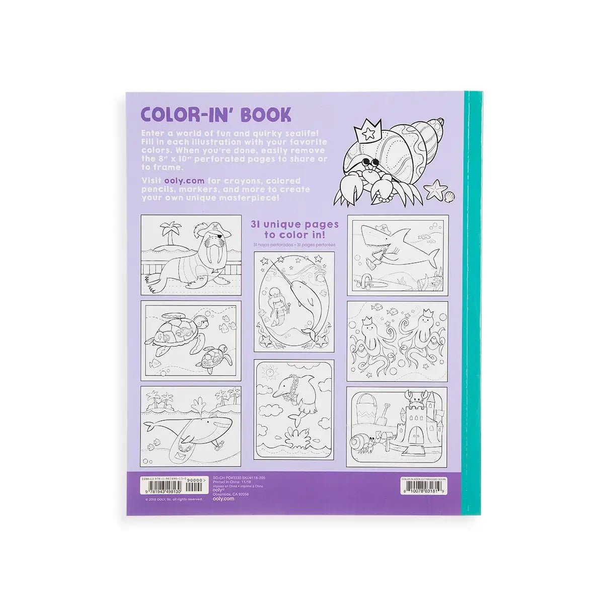 Color - in' Book: Outrageous Ocean by OOLY at Confetti Gift and Party Tuscaloosa Alabama