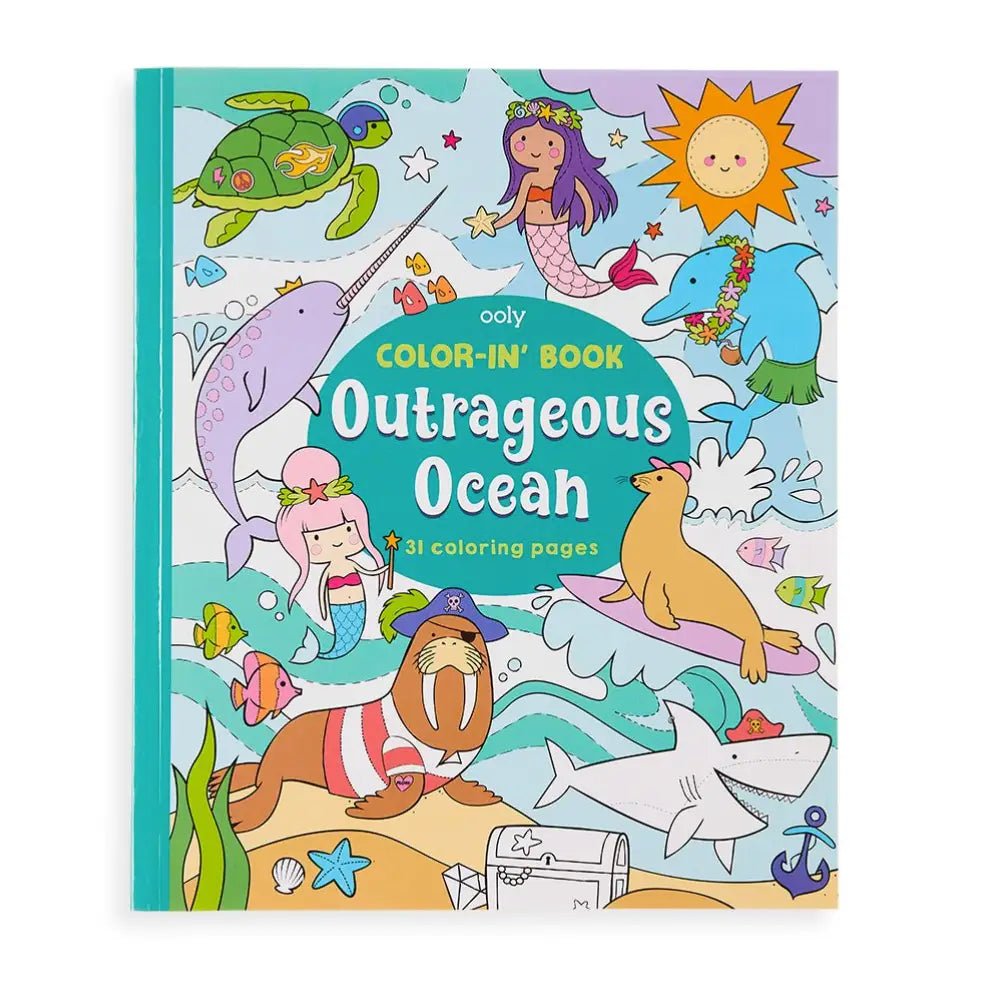Color - in' Book: Outrageous Ocean by OOLY at Confetti Gift and Party Tuscaloosa Alabama