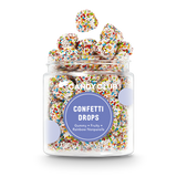 Jar of Candy Club Confetti Drops on a white background