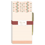 Coral Stripe Sweet Boutique Magnetic Notepad with Pen by lady jayne at Confetti Gift and Party Tuscaloosa Alabama