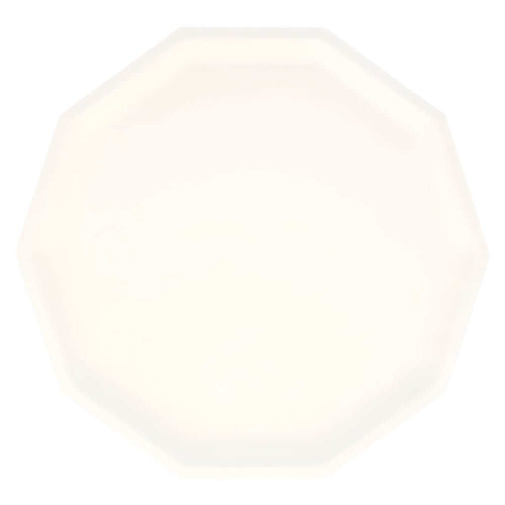 Cream Decagon Compostable Side Plates by Meri Meri at Confetti Gift and Party Tuscaloosa Alabama