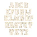 Creme Alphabet Varsity Letter Patches by Viv&Lou at Confetti Gift and Party