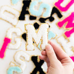 Creme Alphabet Varsity Letter Patches by Viv&Lou at Confetti Gift and Party