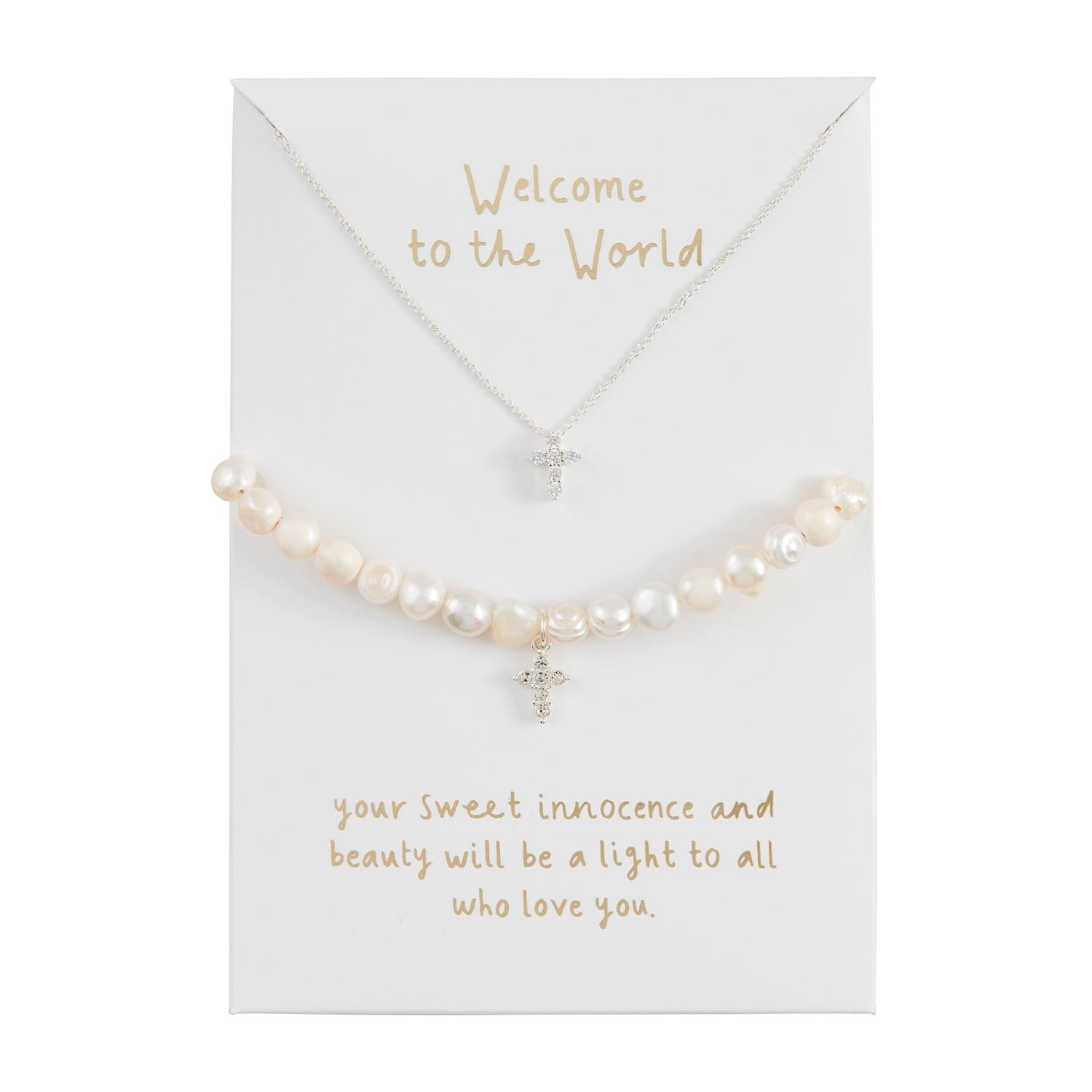 Cross Jewlery Set by Mud Pie at Confetti Gift and Party