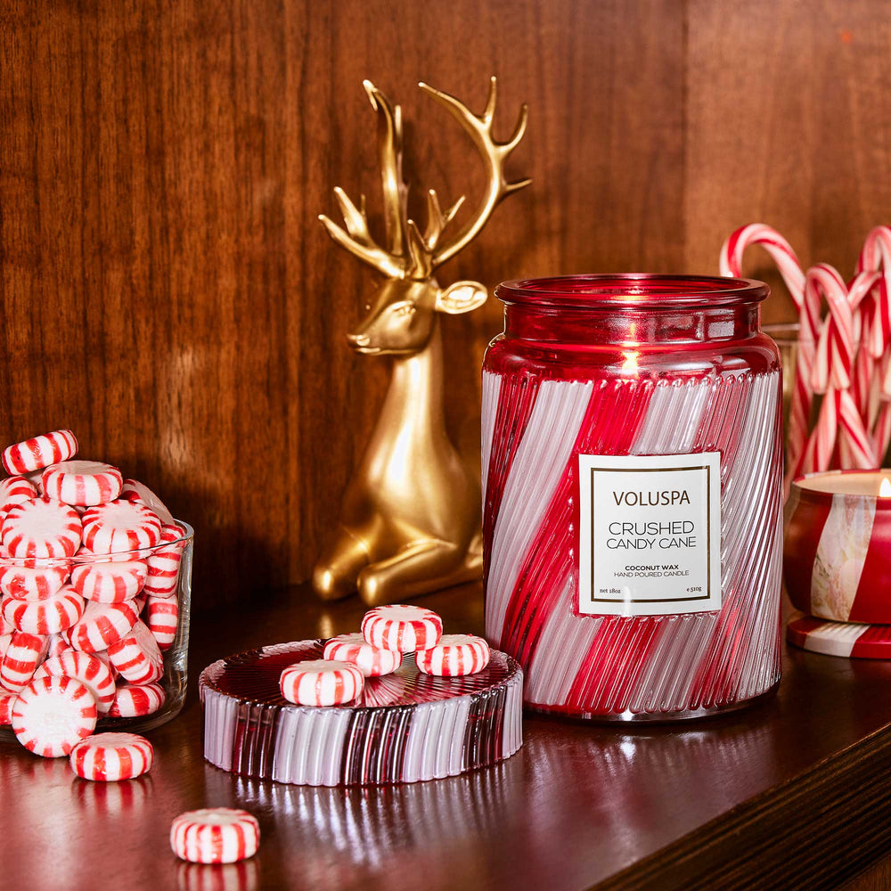 Crushed Candy Cane Large Jar by Voluspa at Confetti Gift and Party