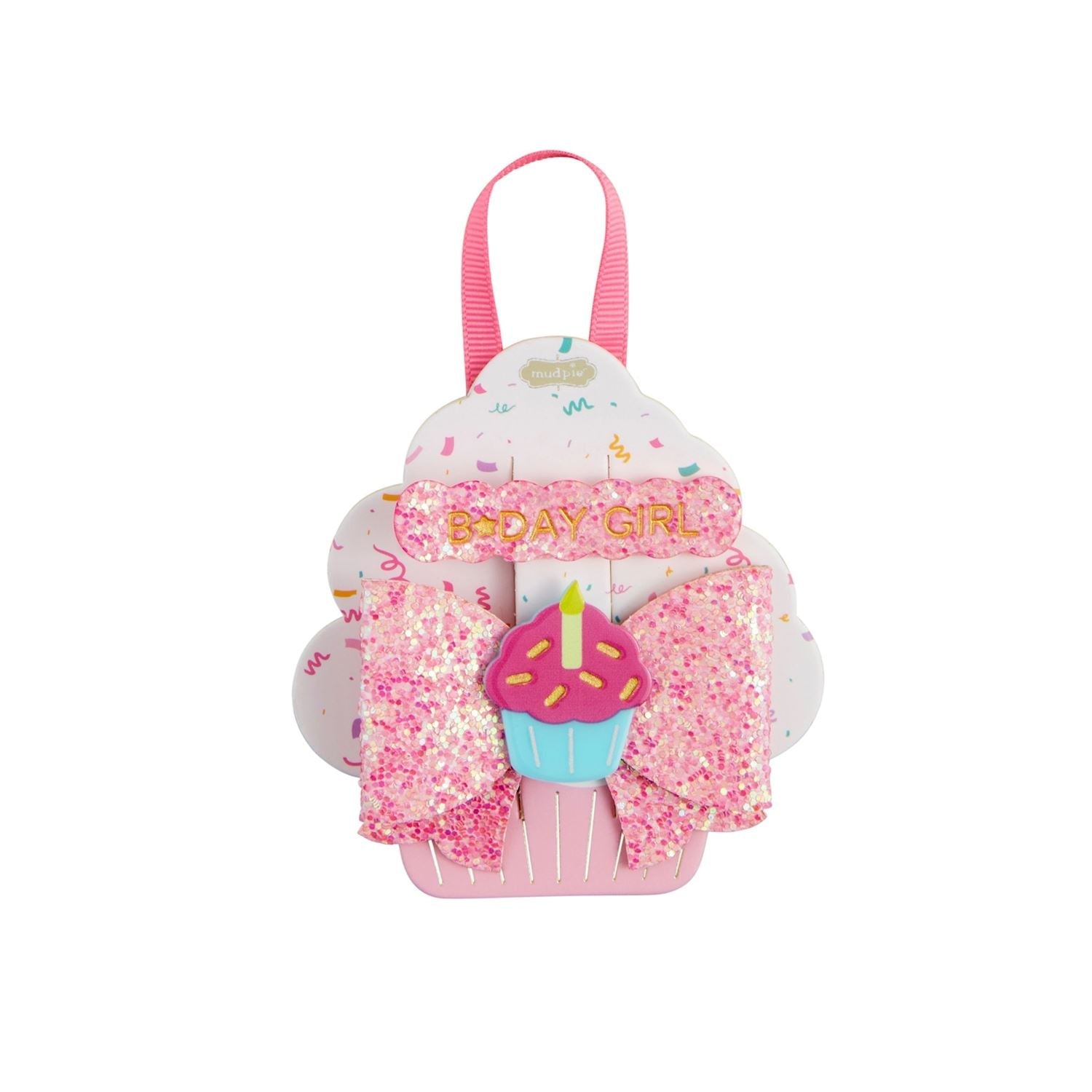 Cupcake Birthday Hair Clips by Mud Pie at Confetti Gift and Party Tuscaloosa Alabama