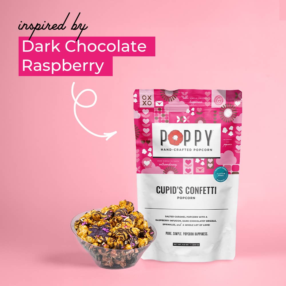 Cupid's Confetti Popcorn by Poppy Hand - Crafted Popcorn at Confetti Gift and Party Tuscaloosa Alabama