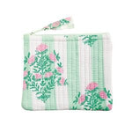 Dahlia Green Block Print Small Case by Mud Pie at Confetti Gift and Party Tuscaloosa Alabama