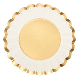 Sophistiplate Gold & White Salad Plates – Pack of 8