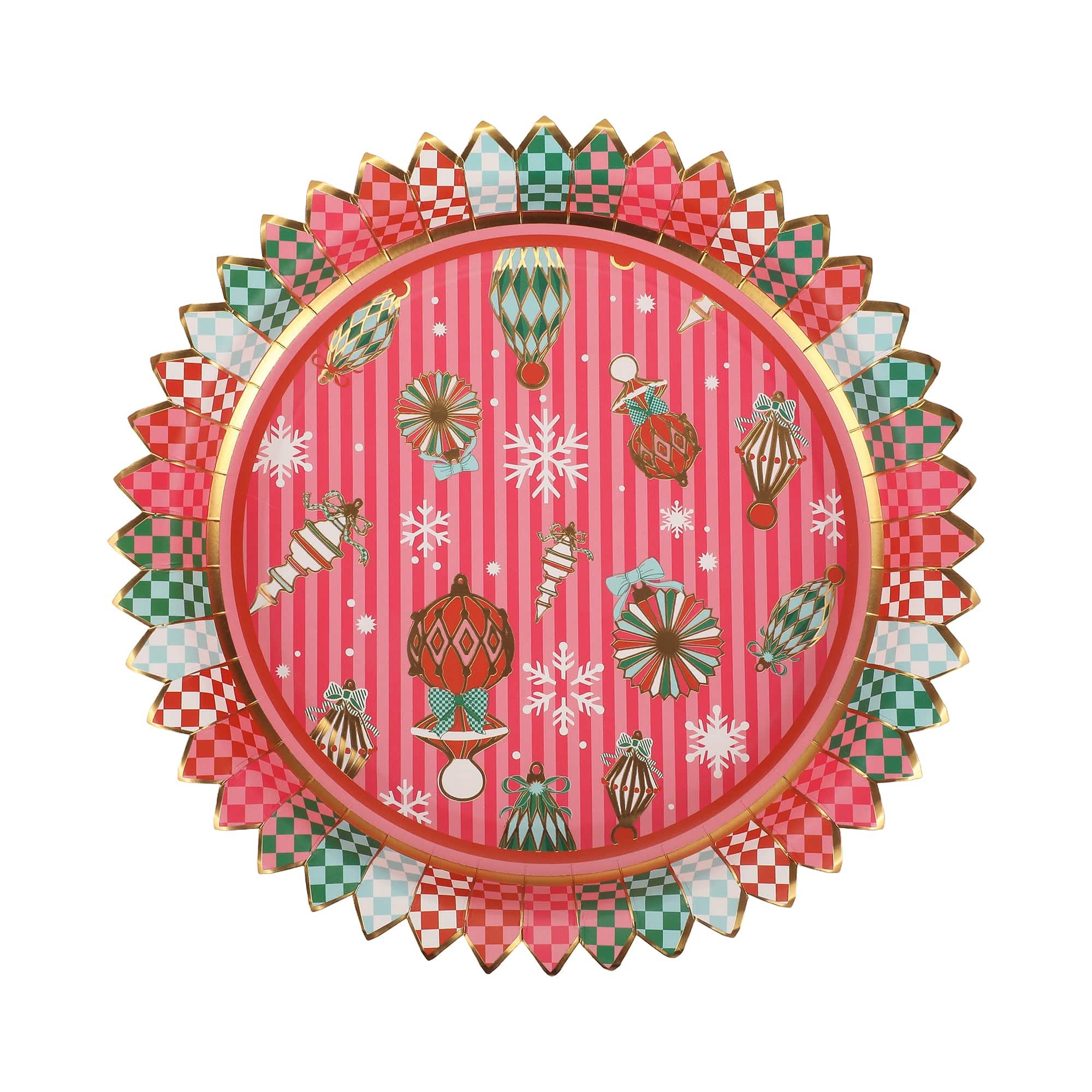 Deck the Halls Dinner Plate by Packed Party at Confetti Gift and Party Tuscaloosa Alabama