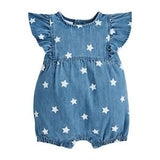 Denim Star Romper by Mud Pie at Confetti Gift and Party Tuscaloosa Alabama