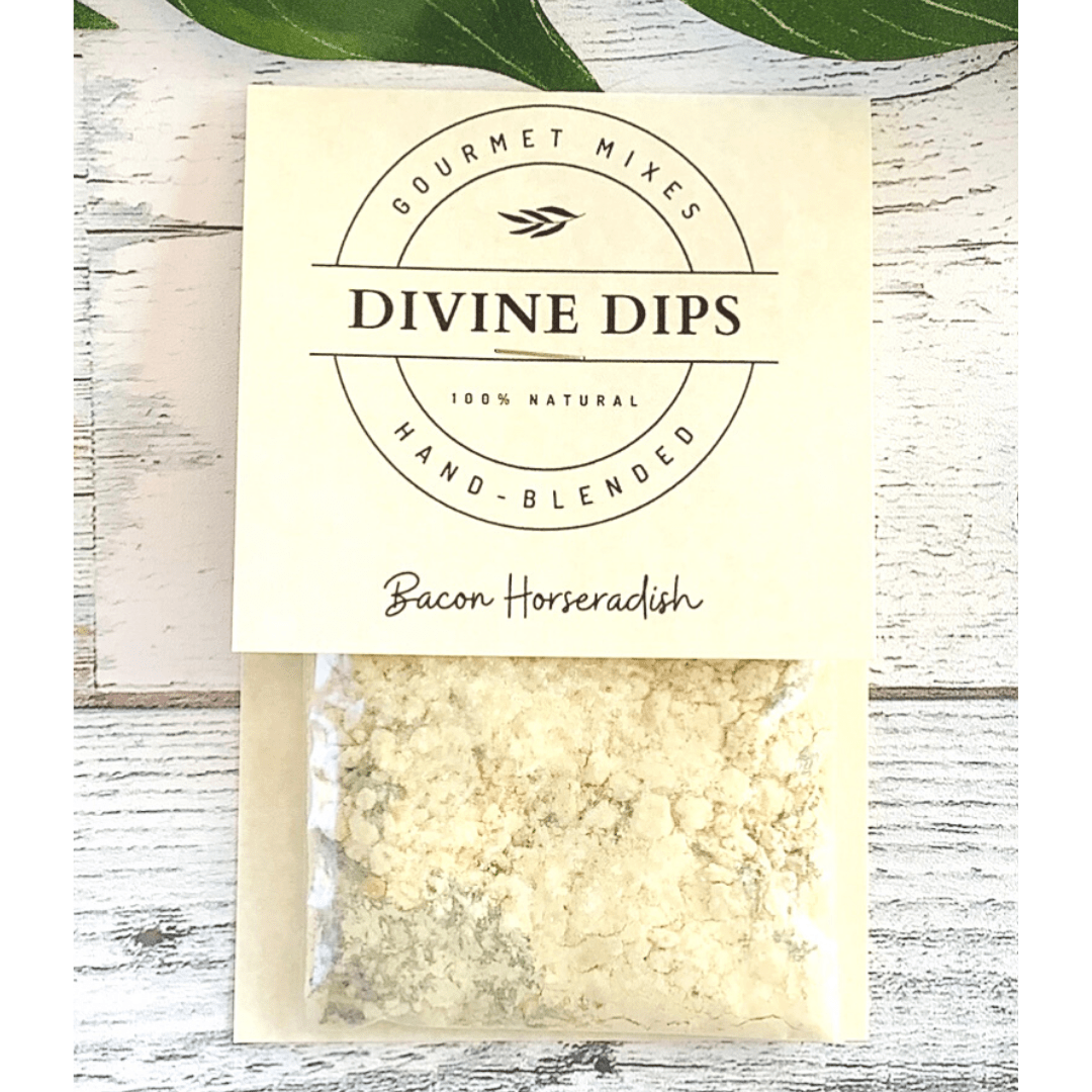 Divine Dips - Bacon Horseradish Seasoning Dip Mix & Cheese ball by Divine Dips at Confetti Gift and Party Tuscaloosa Alabama