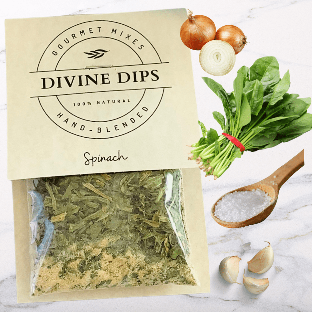 Divine Dips - Spinach Seasoning Dip Mix & Cheese ball Spices by Divine Dips at Confetti Gift and Party Tuscaloosa Alabama