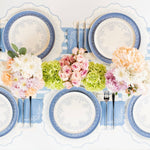 Dusty Blue Striped Paper Table Runner by Gatherings by Curated Paperie at Confetti Gift and Party Tuscaloosa Alabama