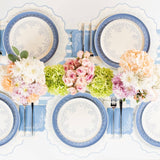 Dusty Blue Striped Paper Table Runner by Gatherings by Curated Paperie at Confetti Gift and Party Tuscaloosa Alabama