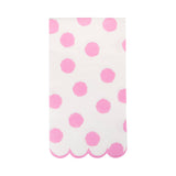 Fuchsia Polka Dot Dinner Napkin