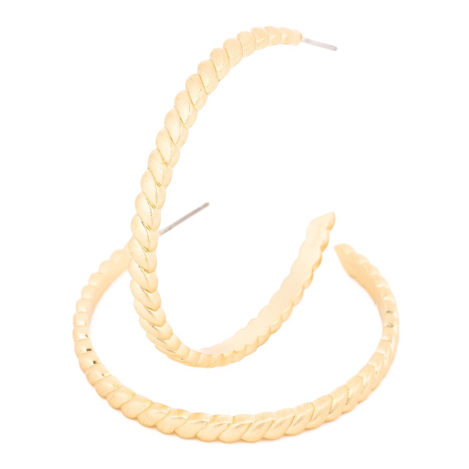 Earrings Addison Large Gold by Mary Square at Confetti Gift and Party Tuscaloosa Alabama