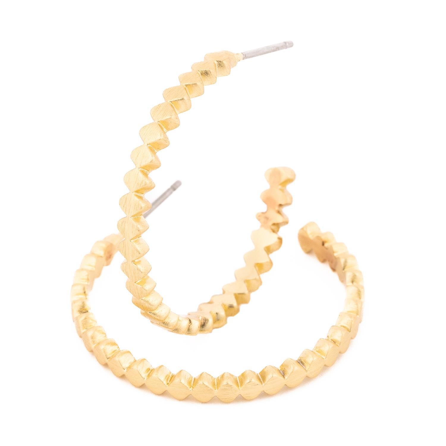 Earrings Isabelle Medium Gold by Mary Square at Confetti Gift and Party Tuscaloosa Alabama