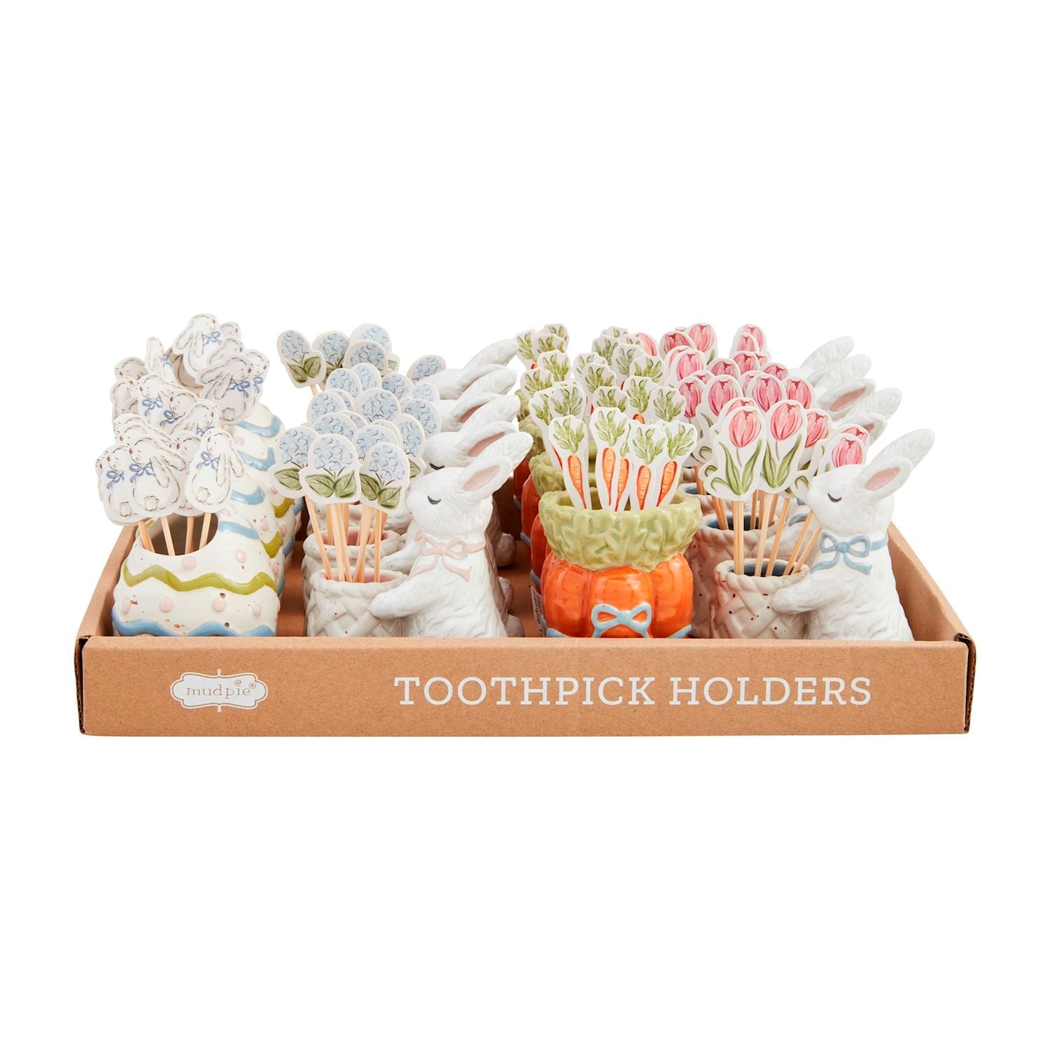 Easter Toothpick Caddy Sets by Mud Pie at Confetti Gift and Party Tuscaloosa Alabama