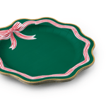 Elegant Green Peppermint Bow Dinner Plates by Bonjour Fête at Confetti Gift and Party Tuscaloosa Alabama