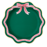 Elegant Green Peppermint Bow Dinner Plates by Bonjour Fête at Confetti Gift and Party Tuscaloosa Alabama