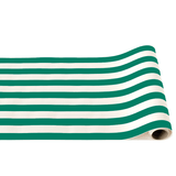 Emerald Green Bonjour Fête Signature Stripe Table Runner by Bonjour Fête at Confetti Gift and Party Tuscaloosa Alabama