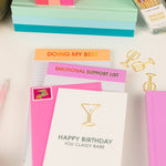 Emotional Support List - Lined Notepad - Perforated Sheets - Lavender by Chez Gagné at Confetti Gift and Party Tuscaloosa Alabama