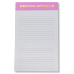 Emotional Support List - Lined Notepad - Perforated Sheets - Lavender by Chez Gagné at Confetti Gift and Party Tuscaloosa Alabama