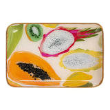Enameled Metal Tray with Fruit & Abstract Design by Creative Co Op at Confetti Gift and Party Tuscaloosa Alabama