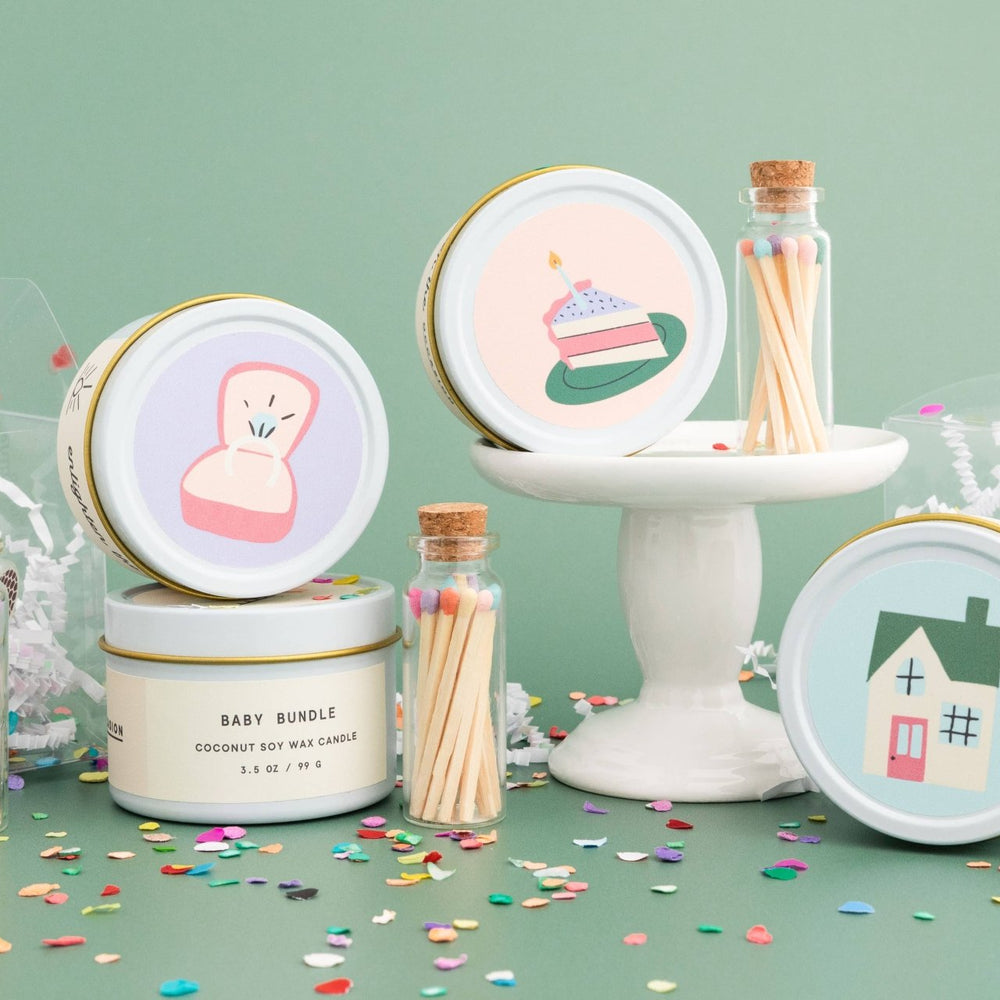 
                      
                        Enlighten the Occasion - Birthday Cake Scented Candle and Matches Set by Enlighten the Occasion at Confetti Gift and Party
                      
                    