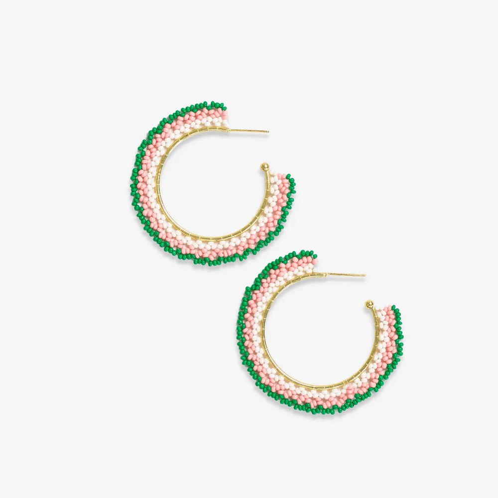 
                      
                        Eve Ombre Beaded Hoop Earrings by Ink + Alloy at Confetti Gift and Party
                      
                    