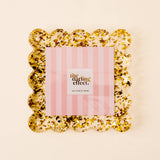 Square Scalloped Acrylic Frame (Confetti Gold)