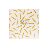 Pencil Pattern Scallop Cocktail Napkin