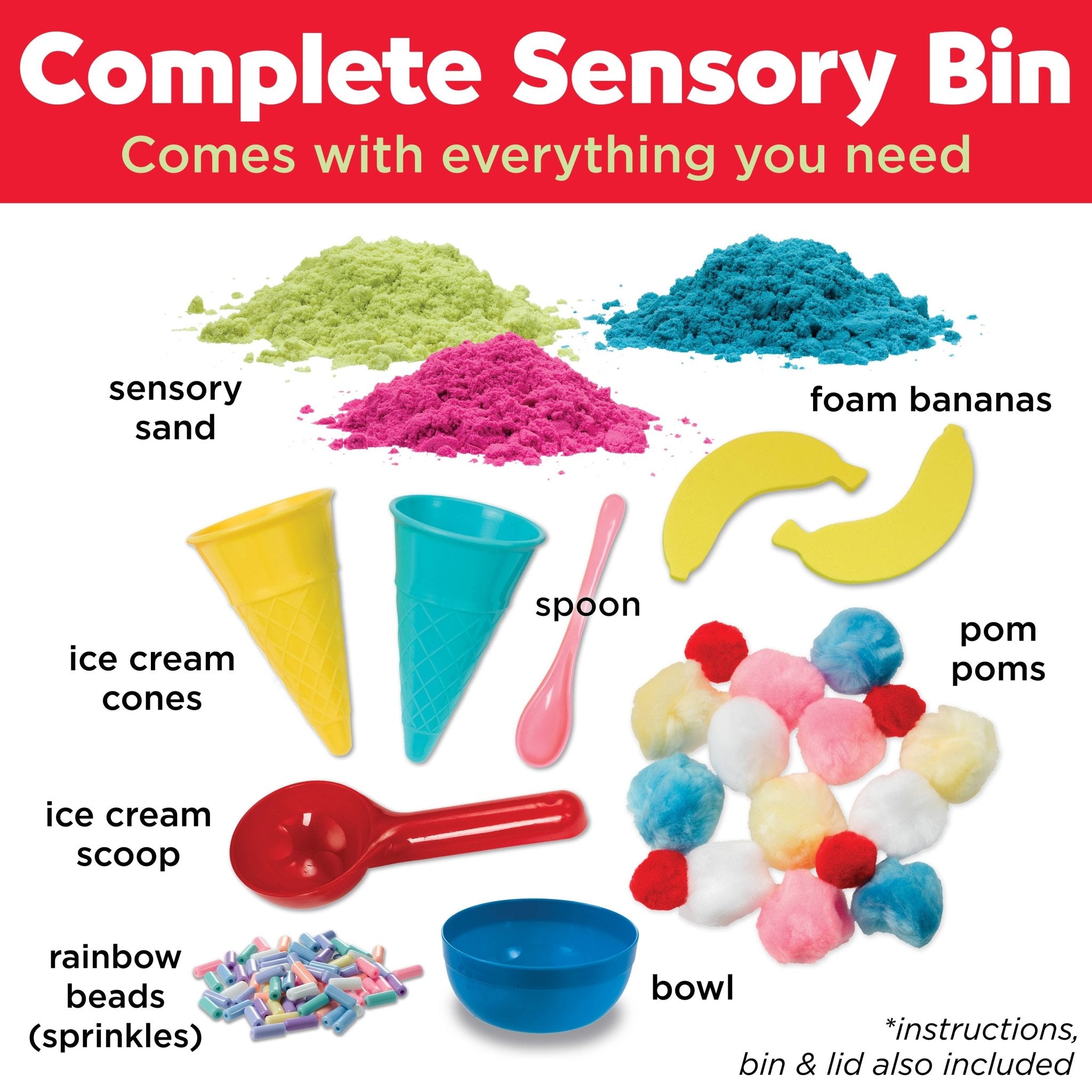 Faber - Castell Ice Cream Shop Sensory Bin – Creativity for Kids Activity Set by Faber - Castell / Creativity for Kids at Confetti Gift and Party Tuscaloosa Alabama