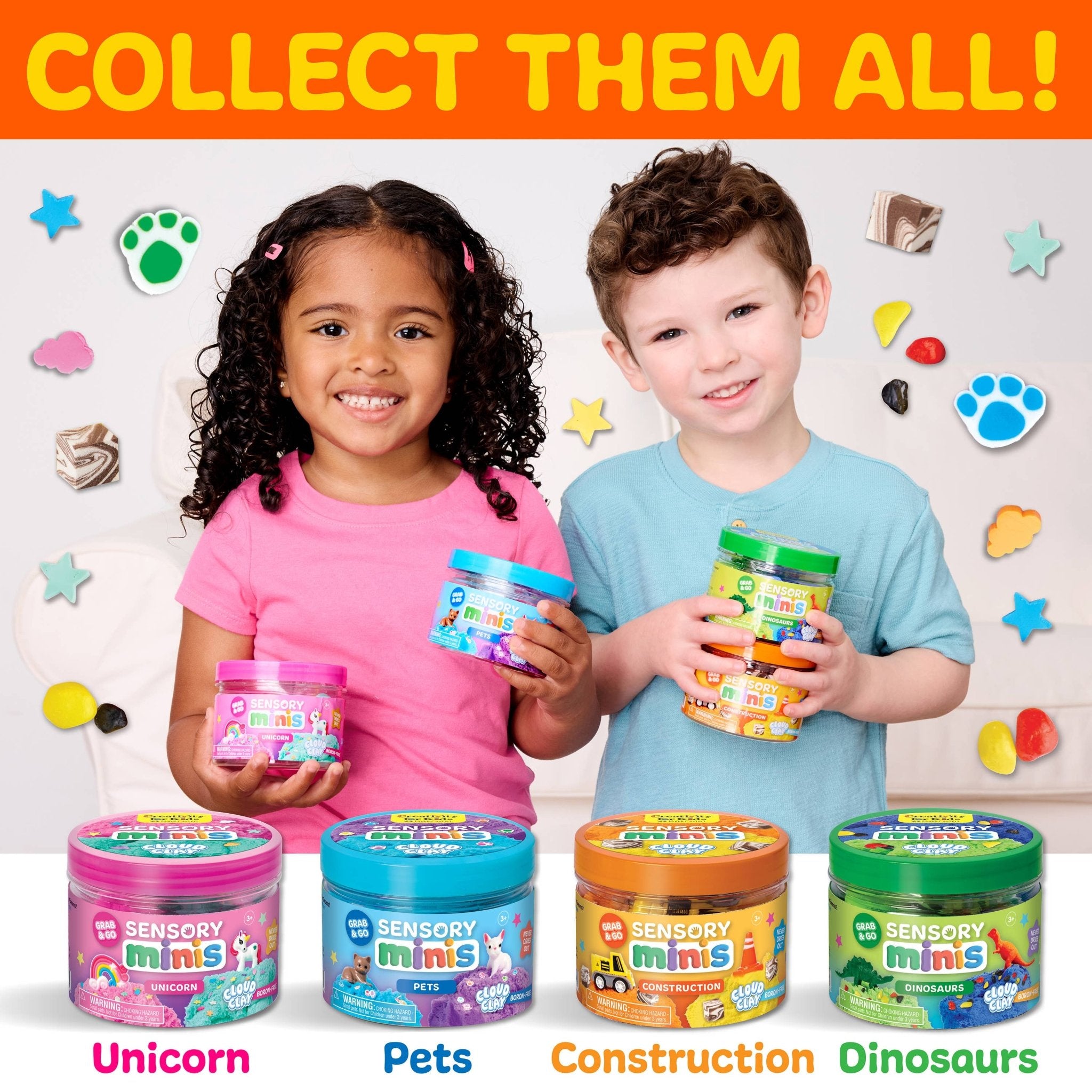 Faber - Castell Sensory Mini Play Kit Jar – Cloud Clay Construction Theme by Faber - Castell / Creativity for Kids at Confetti Gift and Party Tuscaloosa Alabama
