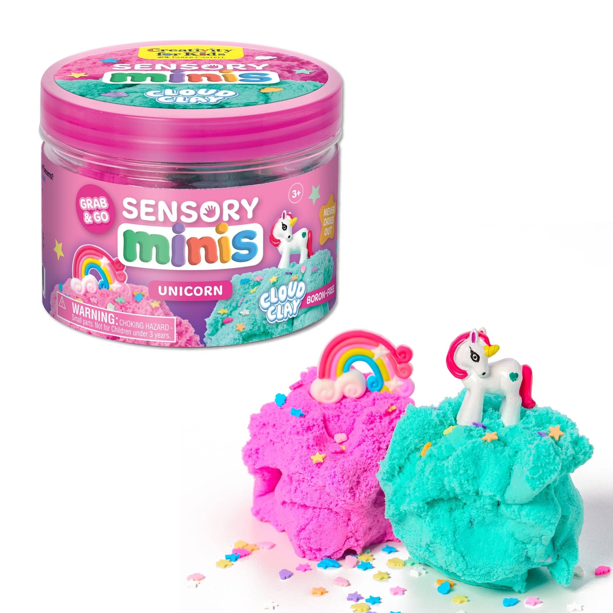 Faber - Castell Sensory Mini Play Kit Jar – Cloud Clay Unicorn Theme by Faber - Castell / Creativity for Kids at Confetti Gift and Party Tuscaloosa Alabama