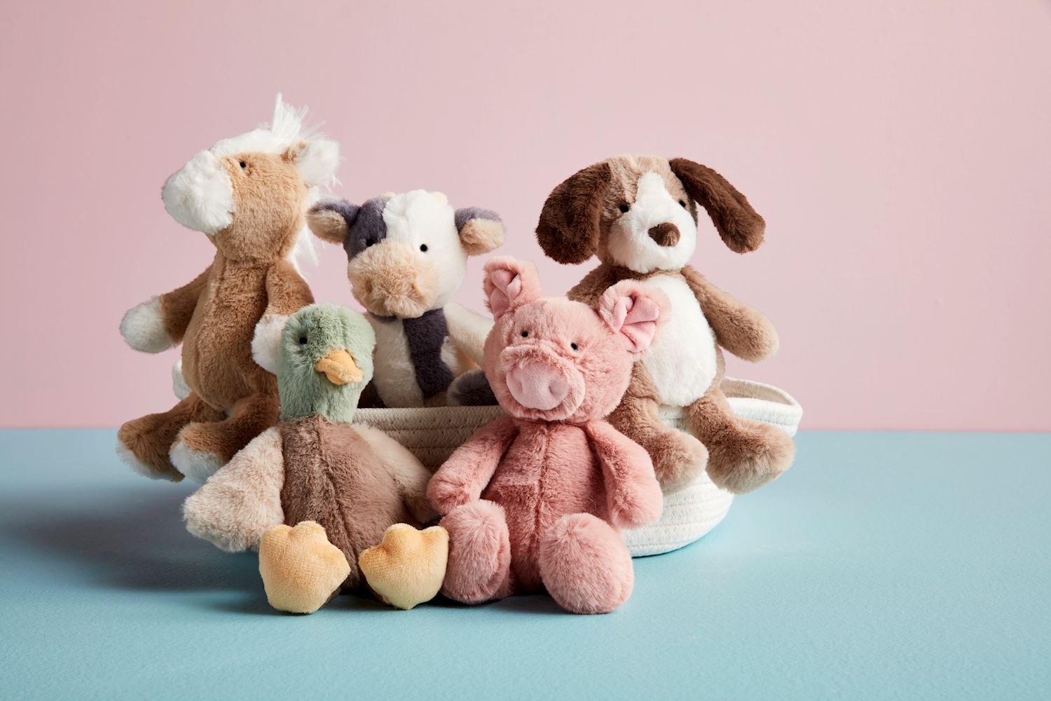 Farm Plush Rattle Pals by Mud Pie at Confetti Gift and Party Tuscaloosa Alabama