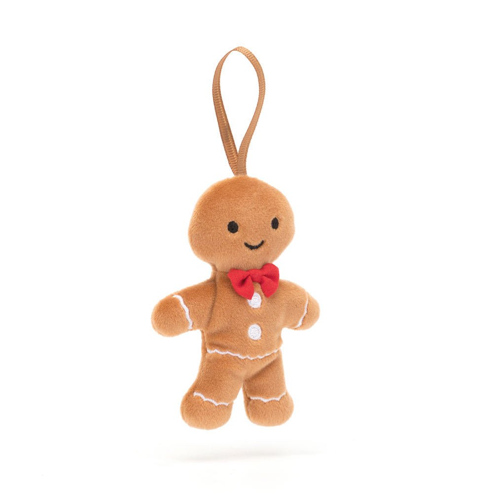 Festive Folly Gingerbread Fred Ornament by JellyCat at Confetti Gift and Party