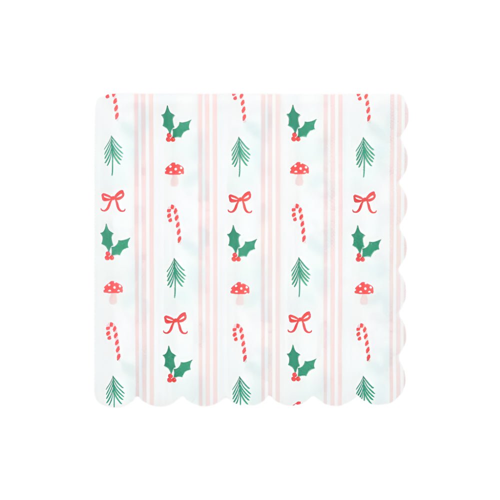 Festive Icon Stripes Large Napkins by Meri Meri at Confetti Gift and Party Tuscaloosa Alabama
