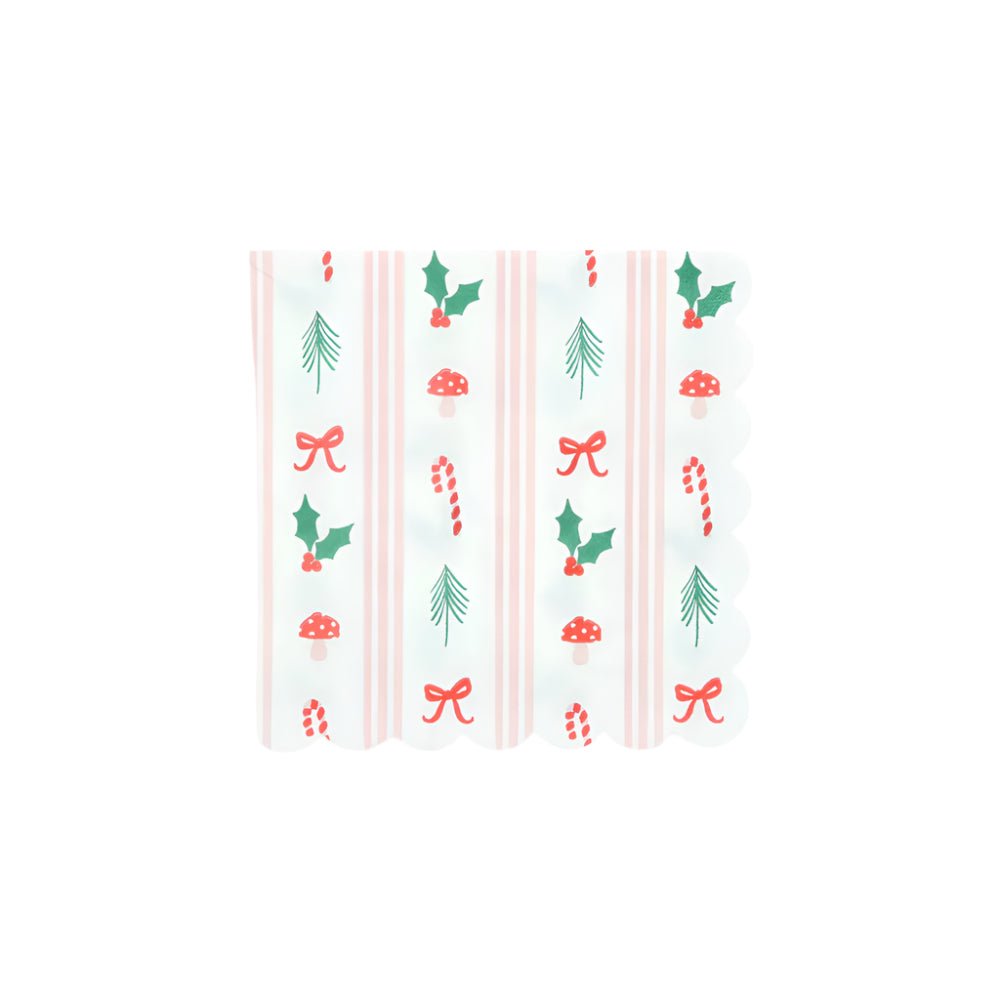 Festive Icon Stripes Small Napkins by Meri Meri at Confetti Gift and Party Tuscaloosa Alabama